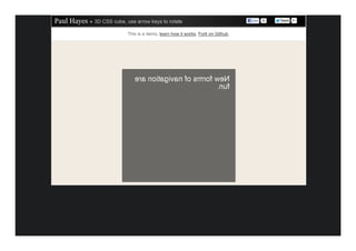 This is a demo, learn how it works. Fork on Github.
 