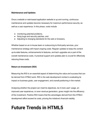 HTML5 Development Benefits, Features and Cost For 2024.pdf