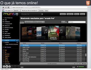 O que já temos online!




Friday, January 21, 2011
 