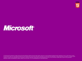 HTML5: The Future of Web Development with IE9, IE10 and Windows 8