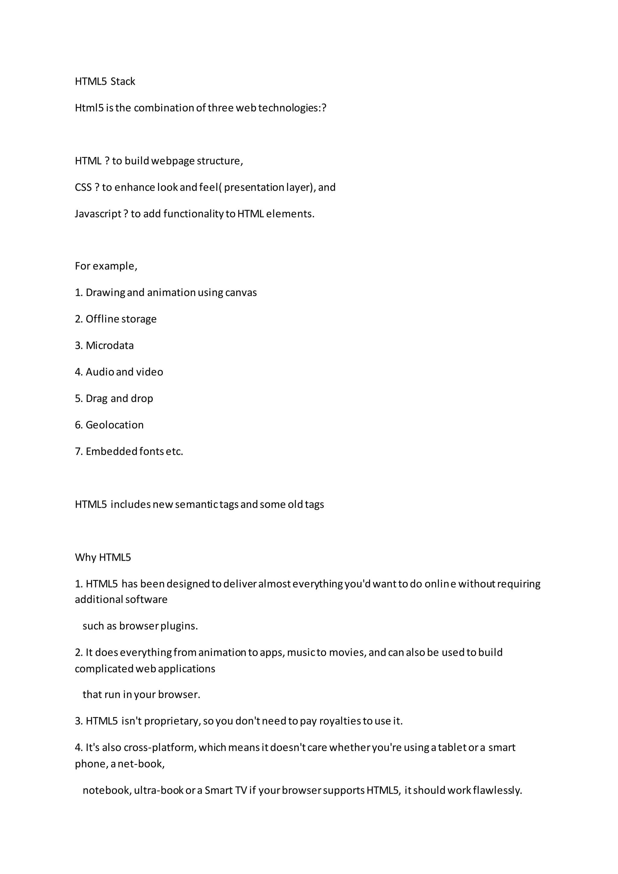 Html5 examples | PDF