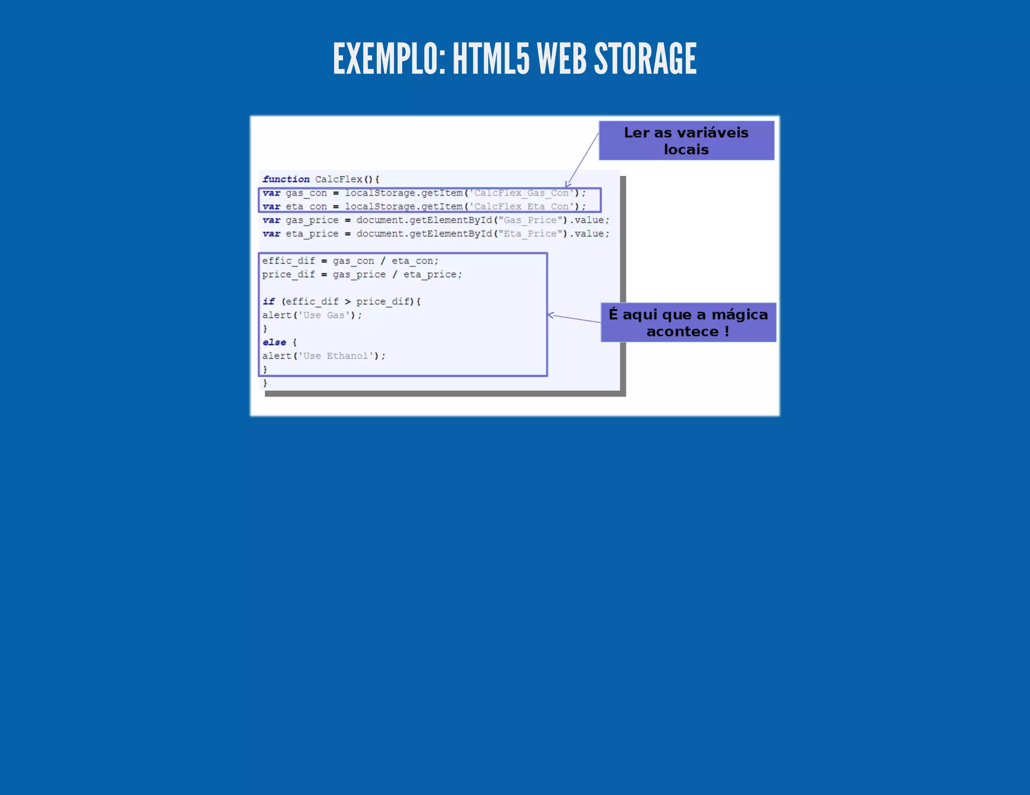 EXEMPLO:HTML5WEBSTORAGE 
