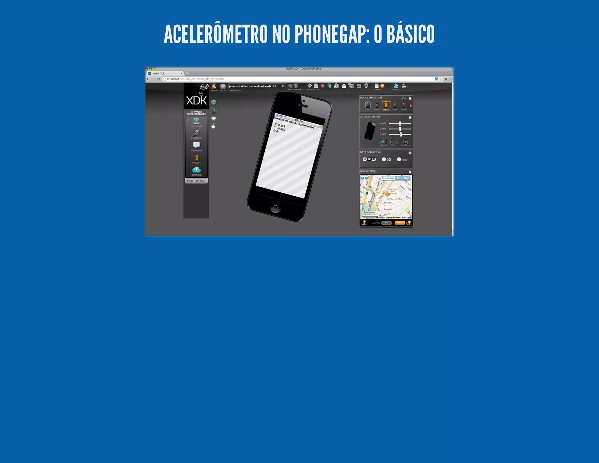 ACELERÔMETRO NO PHONEGAP:O BÁSICO 