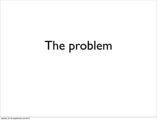 The problem




sábado 25 de septiembre de 2010
 
