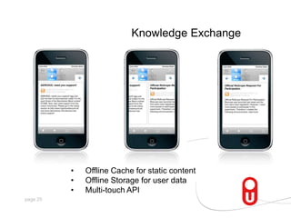 Offline Storage for user data