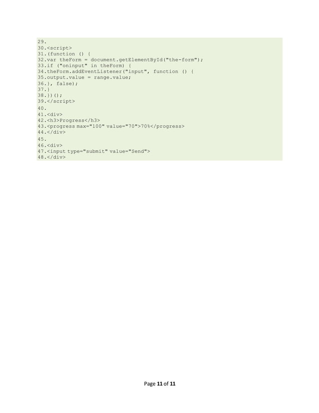 Html5 forms input types | PDF