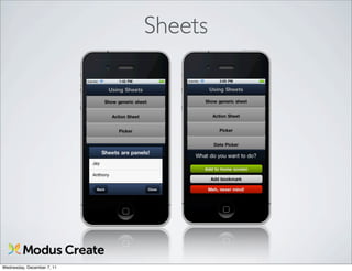 Sheets




Wednesday, December 7, 11
 