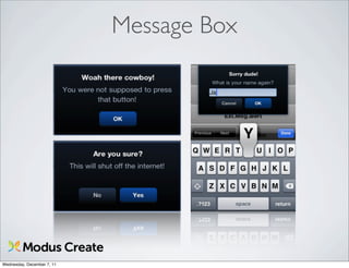 Message Box




Wednesday, December 7, 11
 