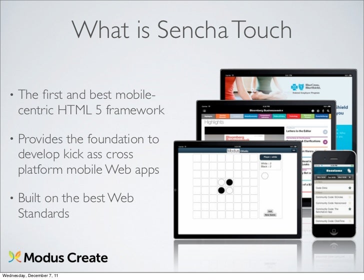 HTML5 and Sencha Touch