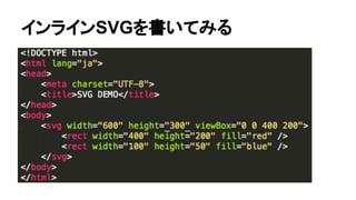 インラインSVGを書いてみる
 