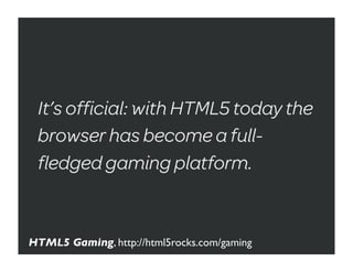 Html5game presentation | PDF