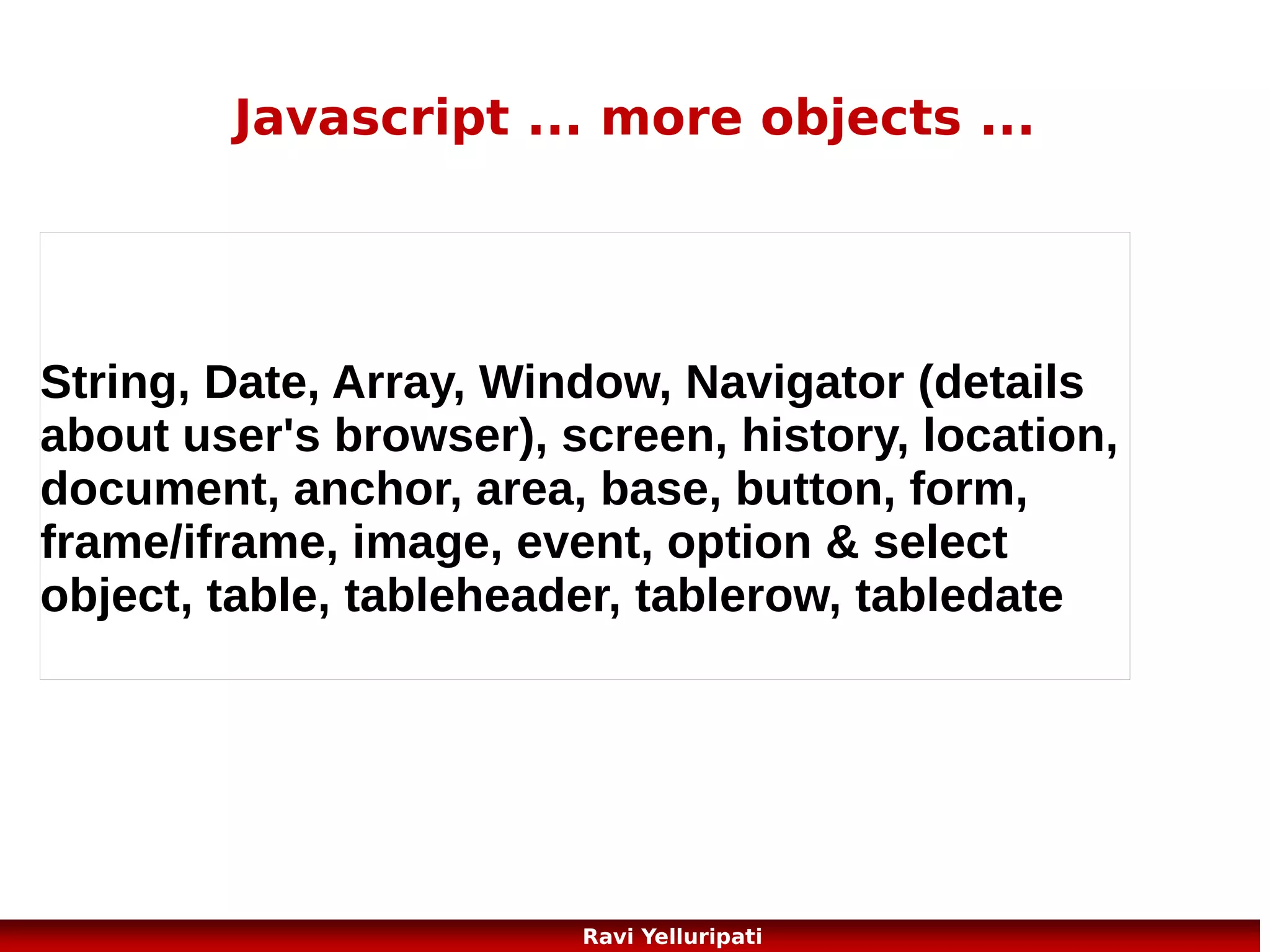 ajax – asunchronous javascript
and XML

82
Ravi Yelluripati

 