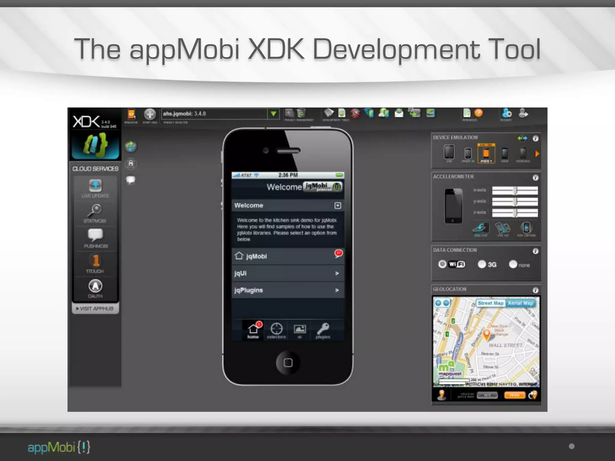 The appMobi XDK Development Tool
 