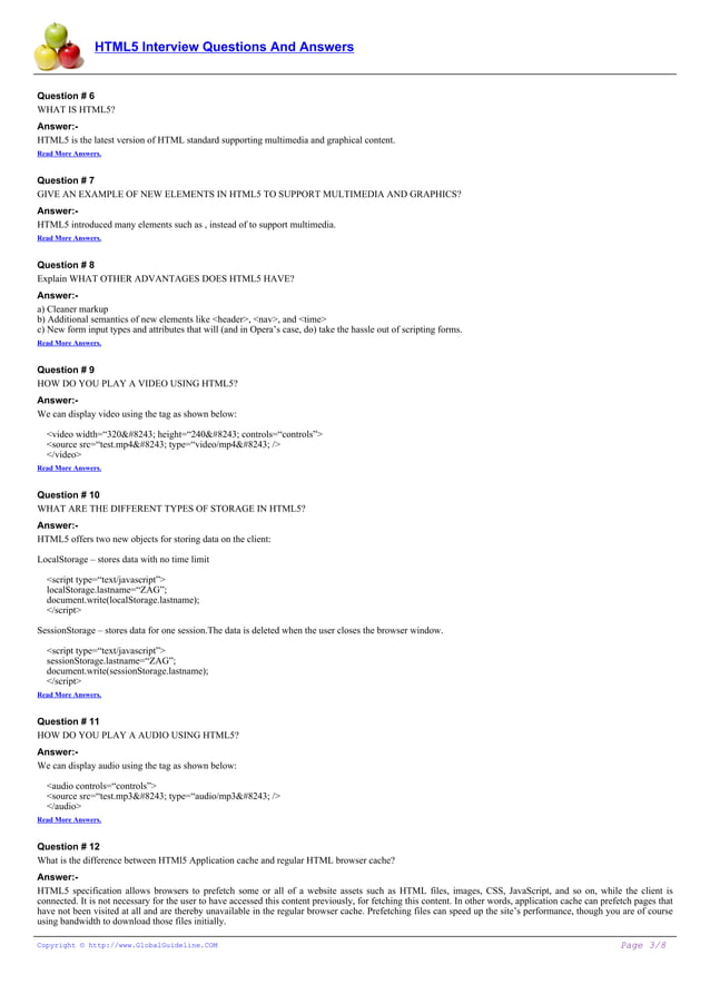 Html5 guide | PDF