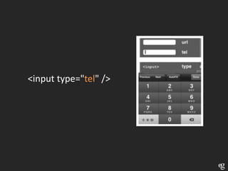 <input type="tel" />
 