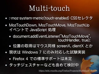  




https://wiki.mozilla.org/Firefox/Projects/Multitouch_Polish
 