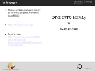 Introduction to HTML5 | PPT