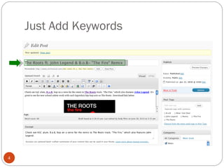 Just Add Keywords 