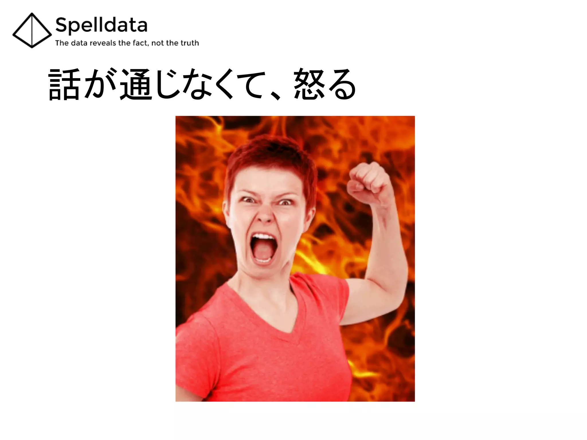 話が通じなくて、怒る	
 