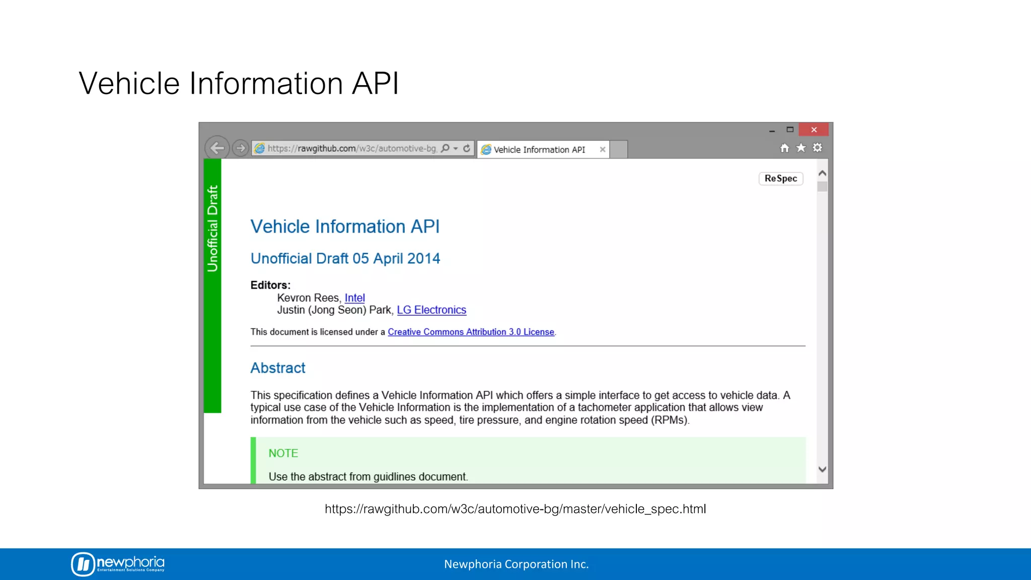 Newphoria Corporation Inc.
 
