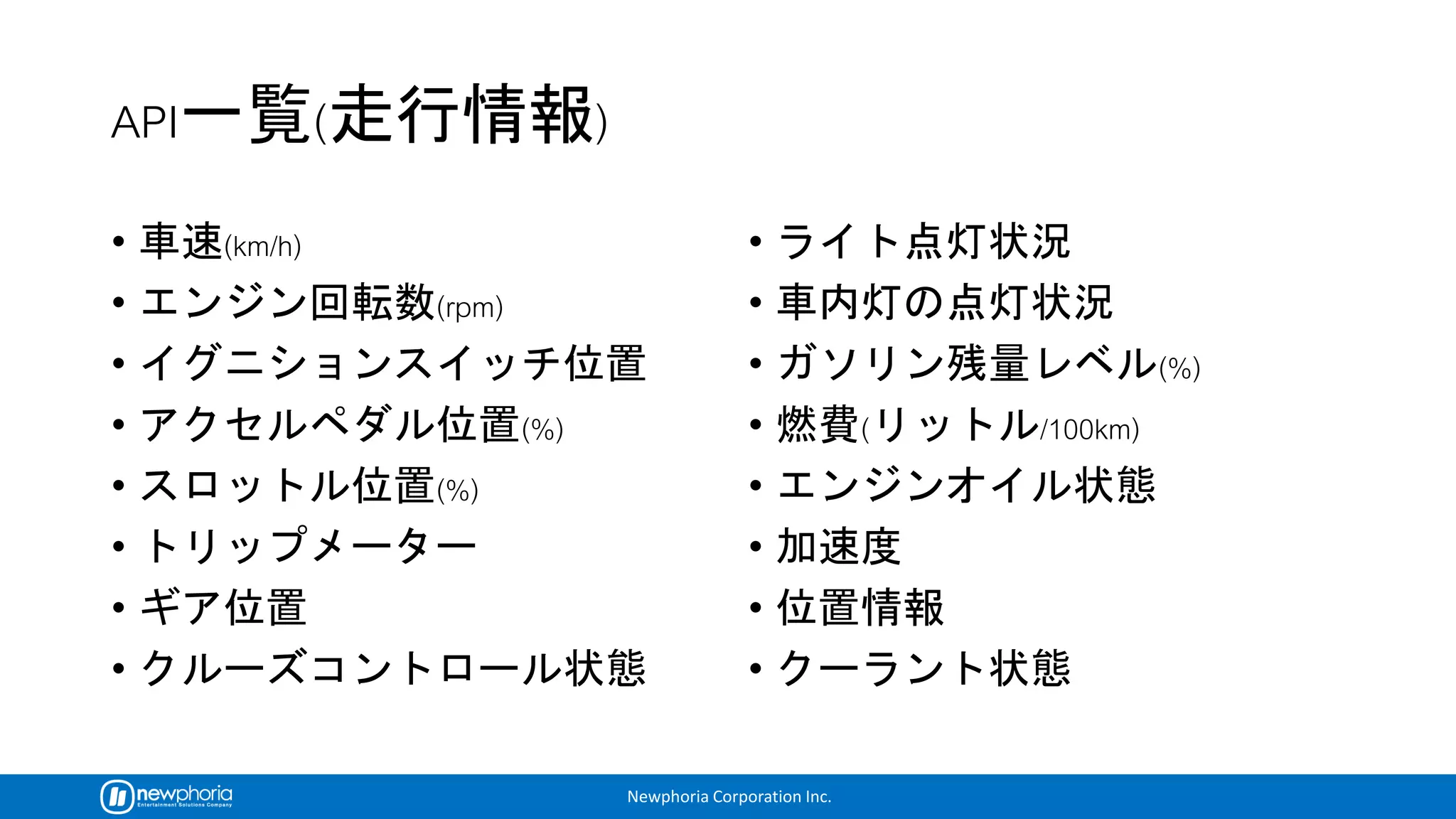 Newphoria Corporation Inc.
•
•
•
•
•
•
•
•
•
•
•
•
•
•
•
•
 