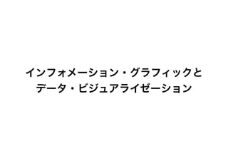 インフォメーション・グラフィックと
データ・ビジュアライゼーション
 