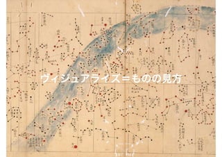 ヴィジュアライズ＝ものの見方
 
