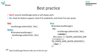HTML5 Local Storage | PPTX