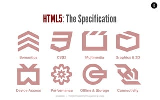 MALMBERG	
  	
  	
  	
  |	
  	
  	
  	
  THE	
  TRUTH	
  ABOUT	
  HTML5	
  |	
  LUNCH	
  &	
  LEARN	
  
13
HTML5: The Specification
 