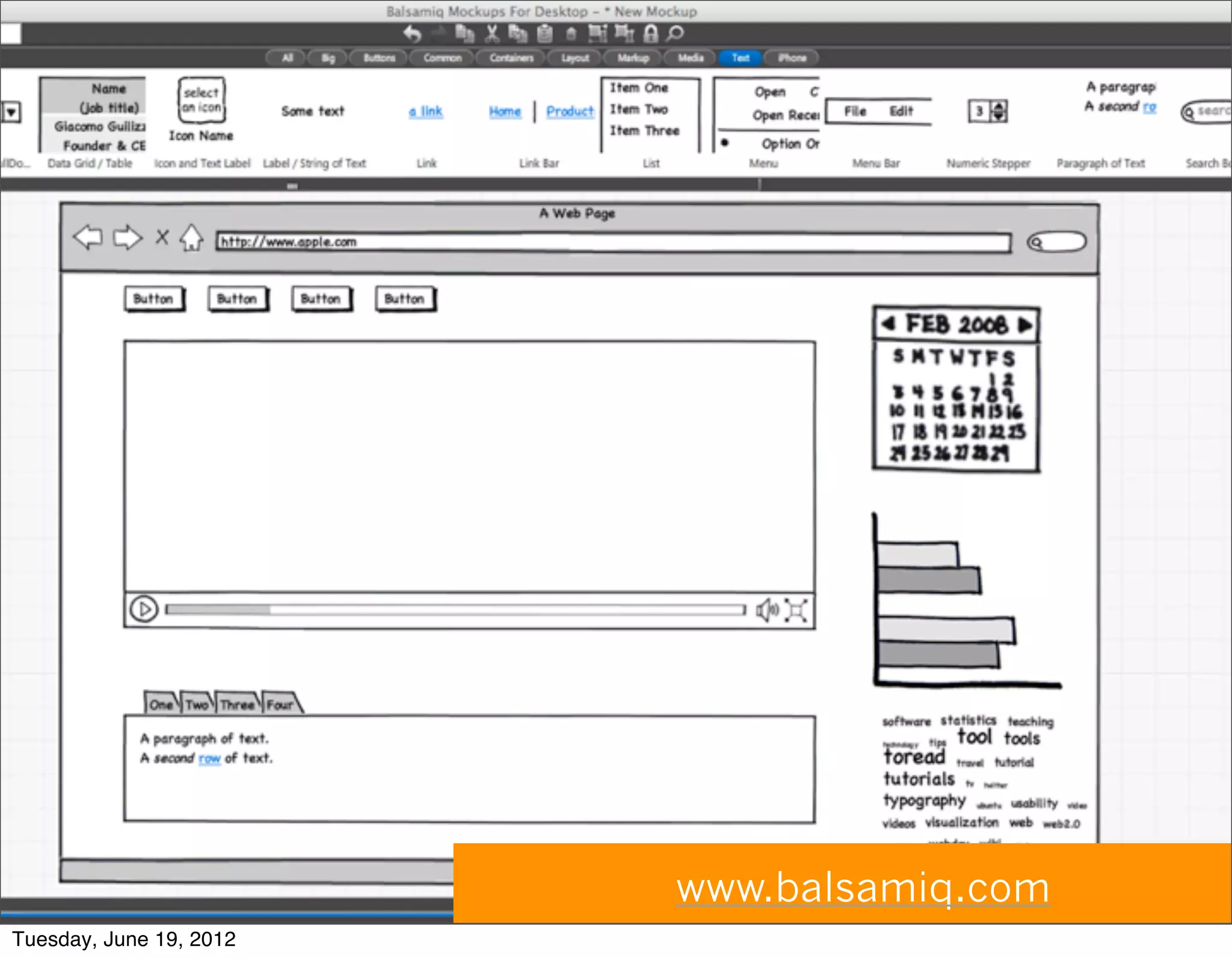 www.balsamiq.com
Tuesday, June 19, 2012
 