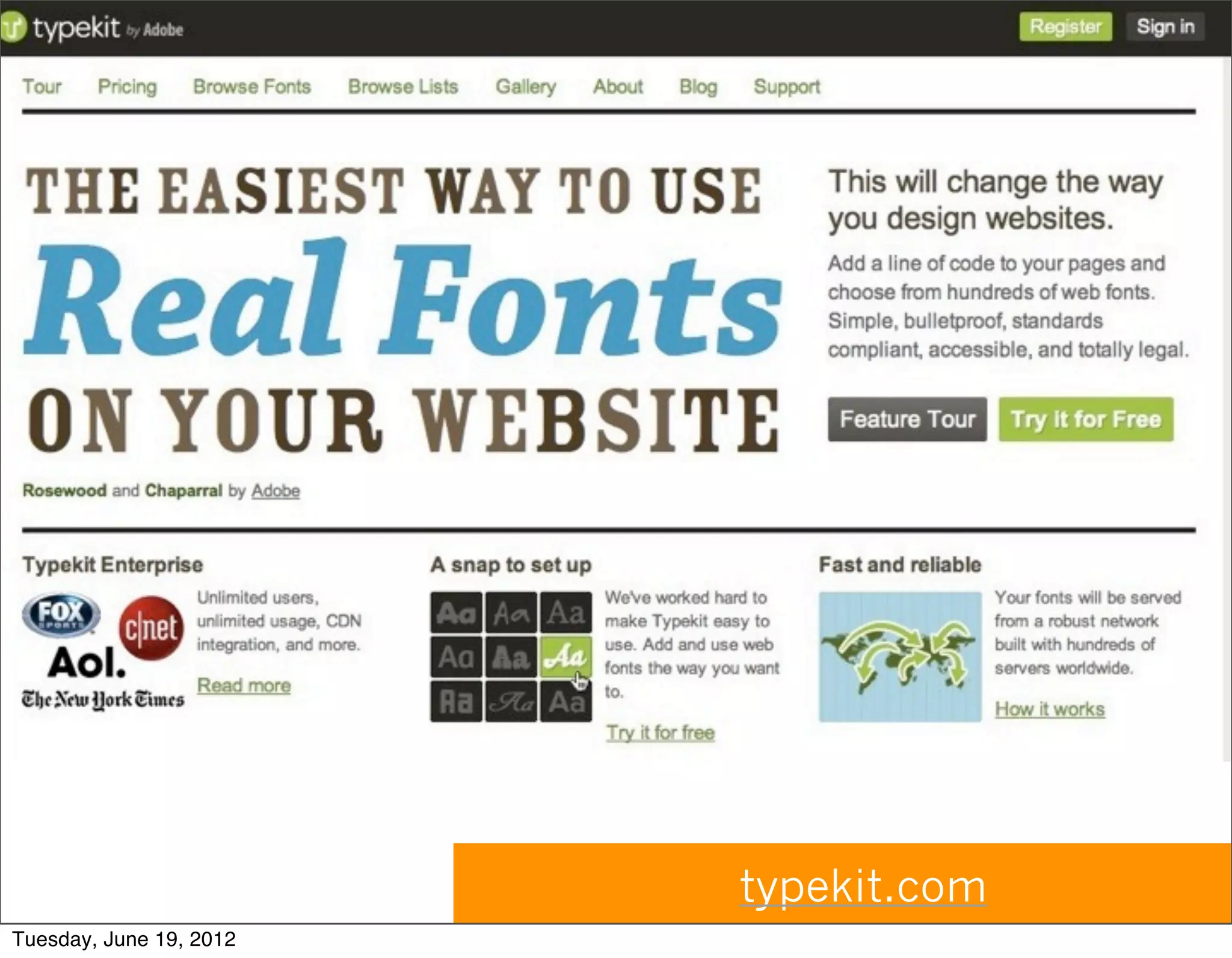 typekit.com
Tuesday, June 19, 2012
 
