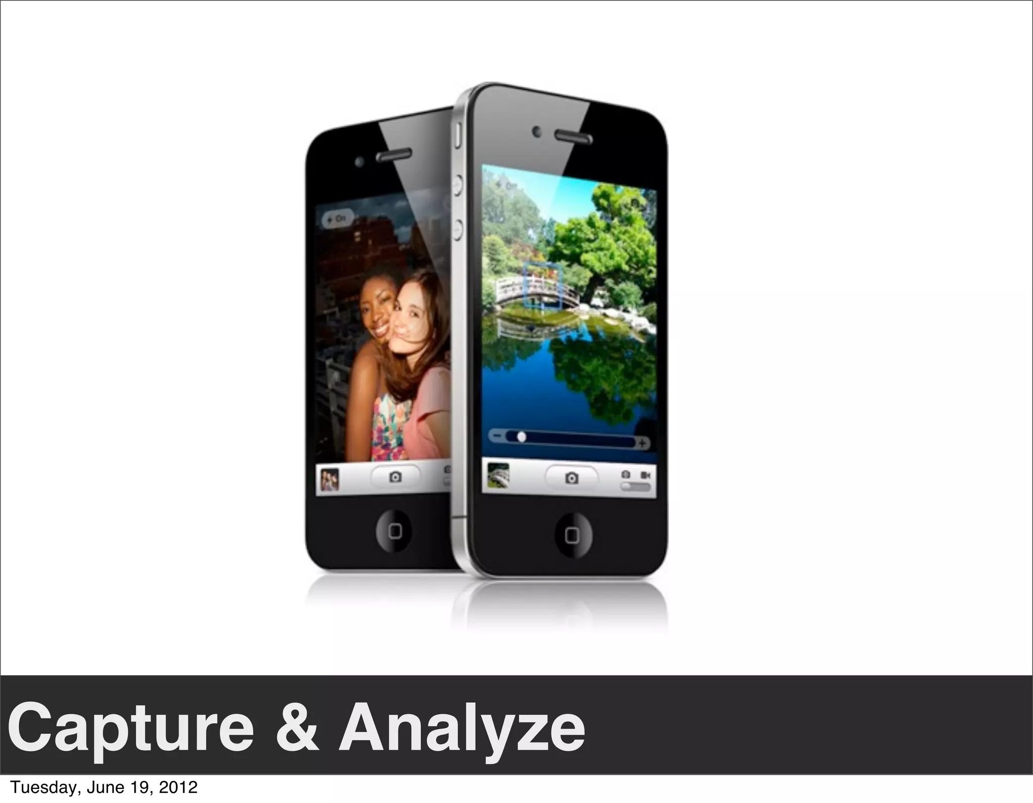 Capture & Analyze
Tuesday, June 19, 2012
 