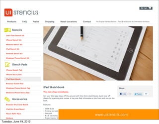 www.uistencils.com
Tuesday, June 19, 2012
 
