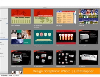 Design Scrapbook: iPhoto | LittleSnapper
Tuesday, June 19, 2012
 