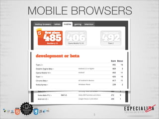 MOBILE BROWSERS




         5
 