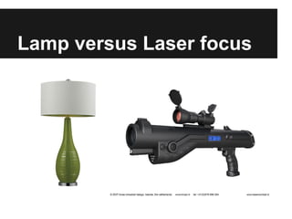 Lamp versus Laser focus
 