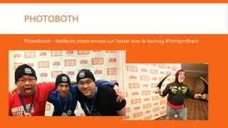 PHOTOBOTH

PhotoBooth – Meilleure photo envoyé sur Twitter avec le hashtag #html5mtlhack
 