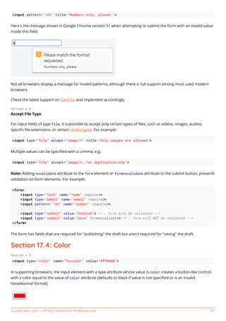 Html5 notes for professionals | PDF