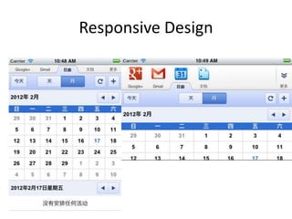 Responsive Design
 
