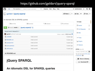https://github.com/jgeldart/jquery-sparql
 