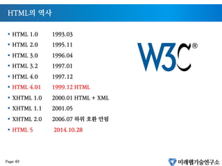 간략하게 살펴보는 HTML5
 