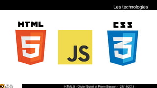 Les technologies

Spark-Archives - Cartographie
HTML 5 - Olivier Boitel et Pierre Besson - 28/11/2013

 