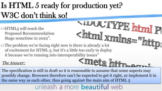 Html 5 Revolution | PPTX