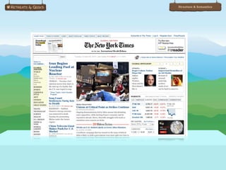 Structure & Semantics
 