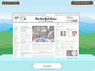 Structure & Semantics




header
                            39
 