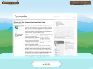 Structure & Semantics




article
                             42
 