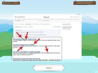 Structure & Semantics




mark
                          77
 