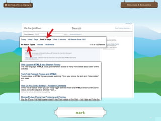 Structure & Semantics




mark
                          78
 