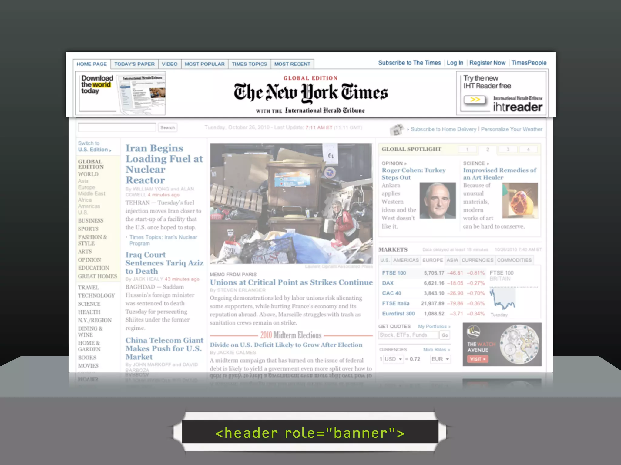 <header role="banner">
 