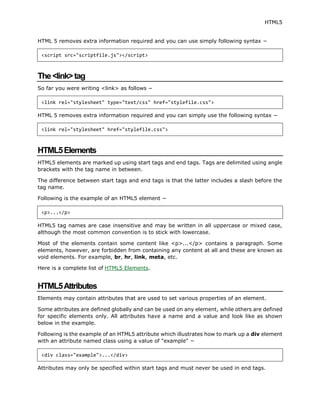 Html5 tutorial | PDF